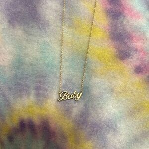 10KYG “Baby” Nameplate Necklace
